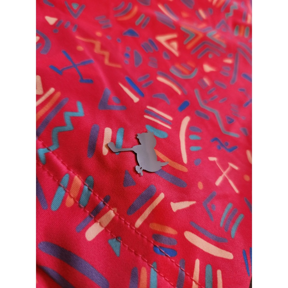 Birdie Bound Mens 2XL Polo Shirt Short Sleeve Golf Abstract Print NWOT
